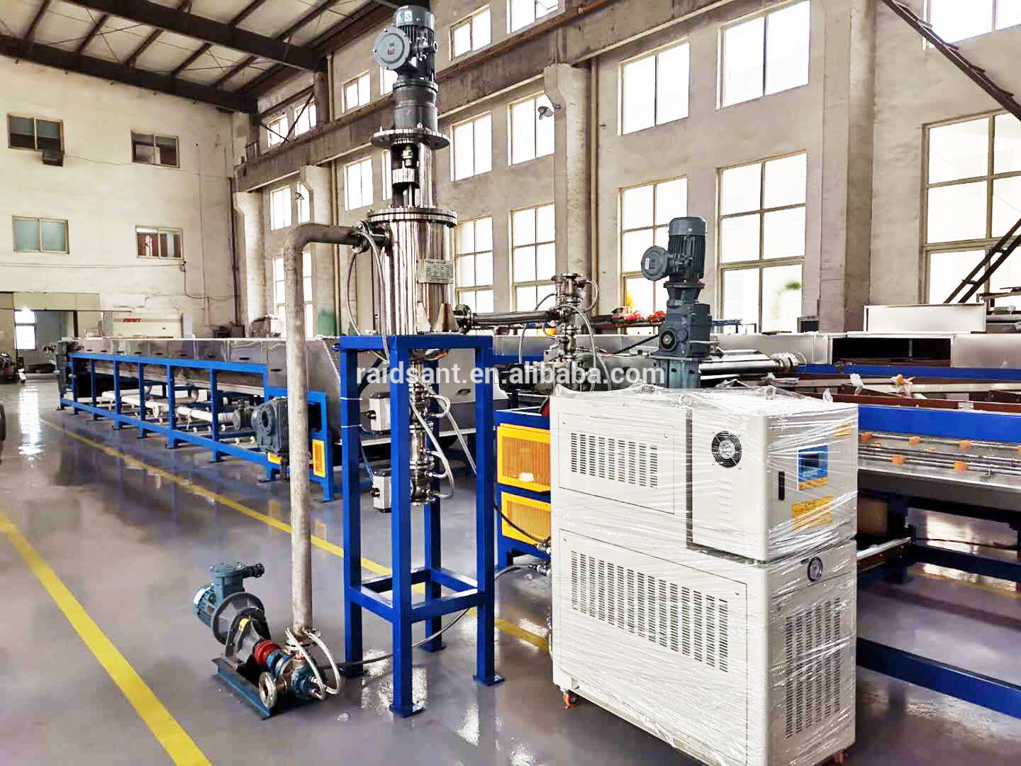Easy Installation Chemical Making Machine , Paraffin Wax Granulating Machine